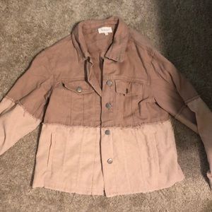 Bohme denim jacket in blush